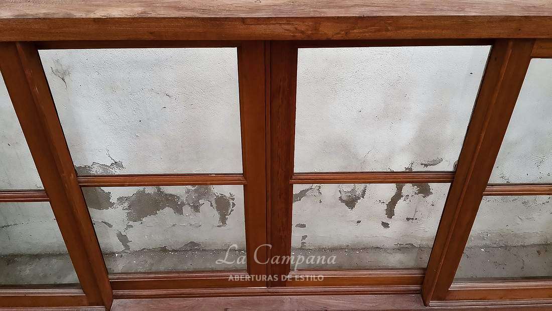 Ventana cedro corrediza